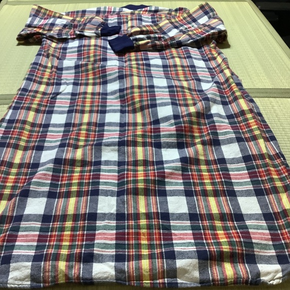 Plaid Long Sleeve Flannel Night Dress - Picture 6 of 6